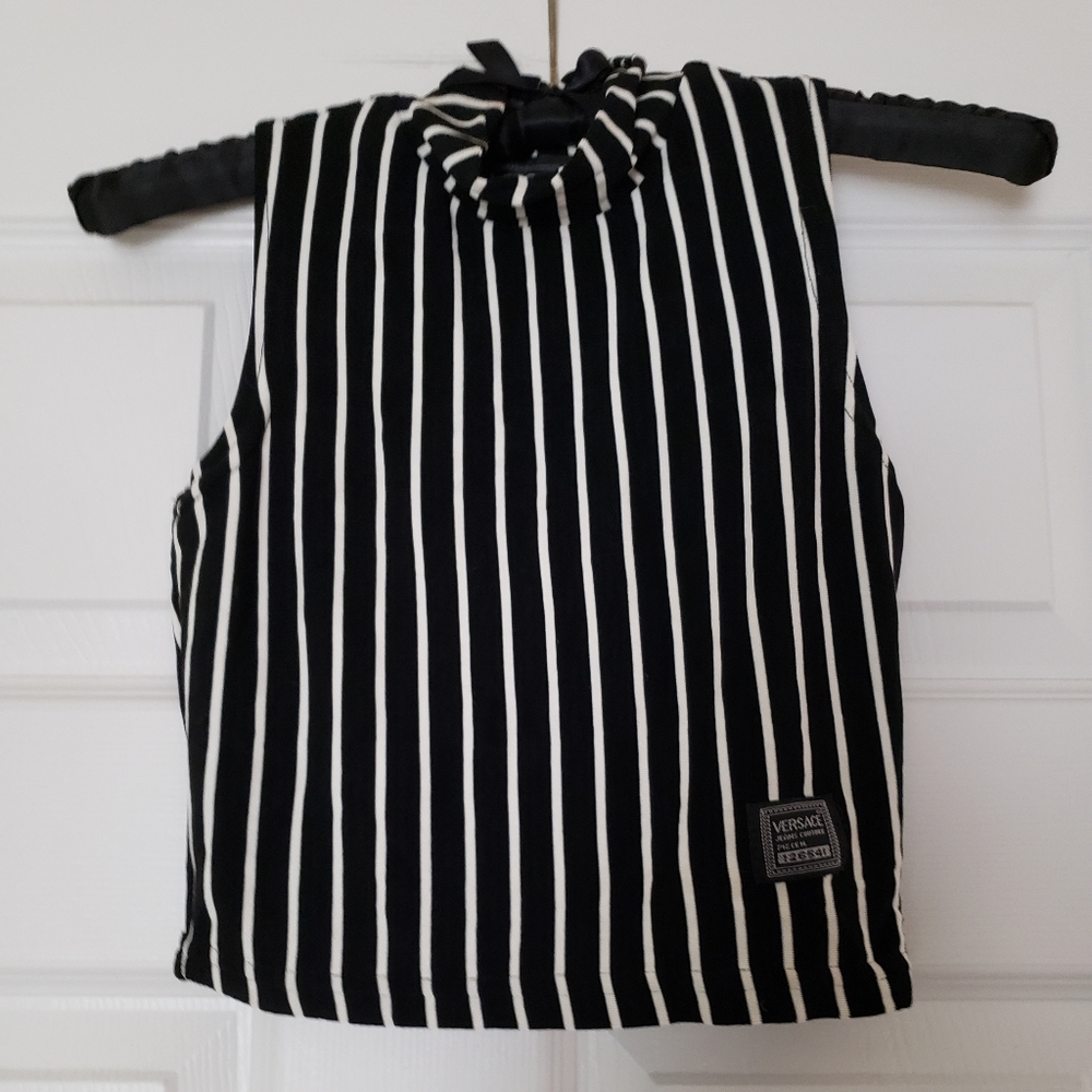 Versace sleeveless crop top